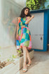 La Bella Colorful Midi Dress